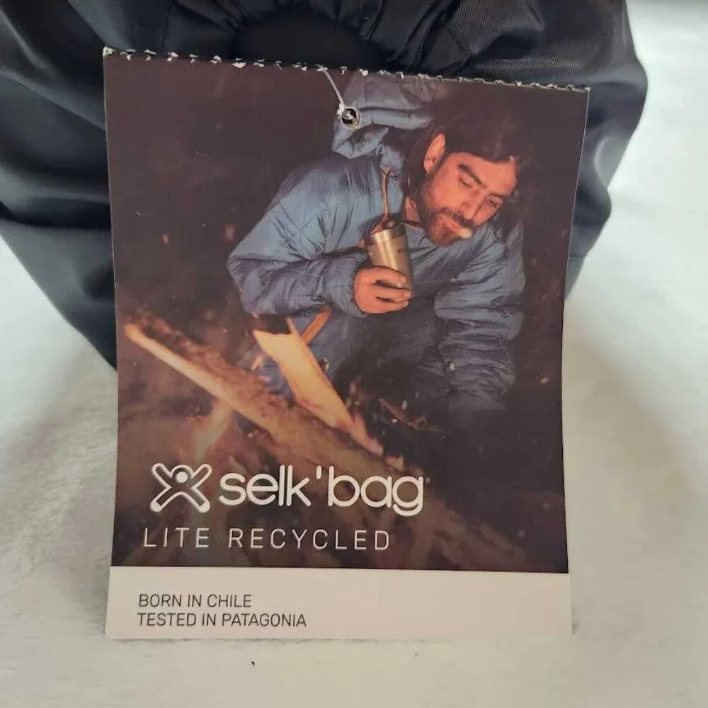 New Adult M Selk'Bag Lite recycled wearable sleeping bag in black - Picture 3 of 10